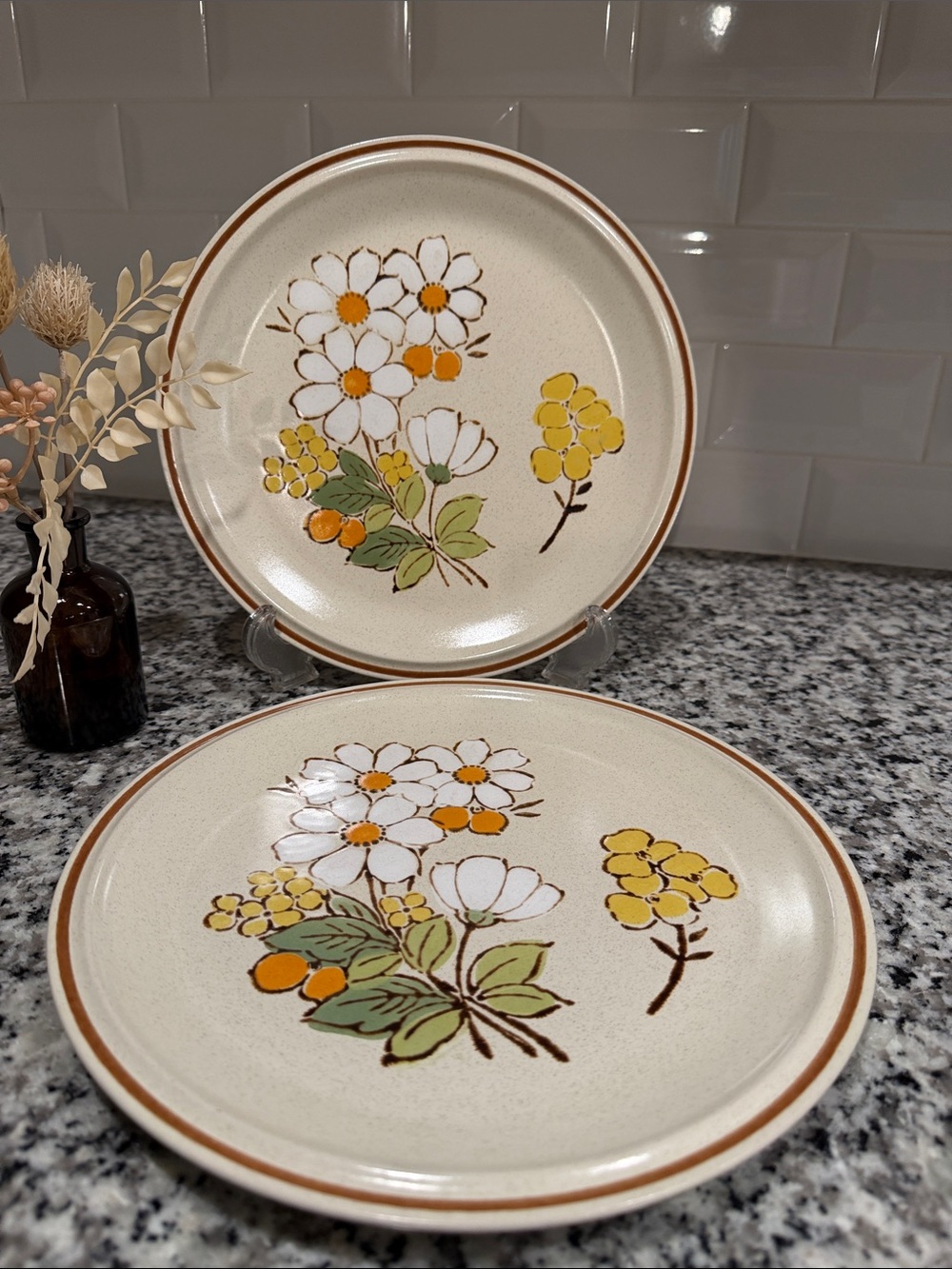 Vintage 1970’s dinner plates (2)